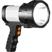 Illuminez votre voyage : Projecteur rechargeable avec lampe torche ultra-lumineuse de grande taille, éclairage de travail pour le camping et les