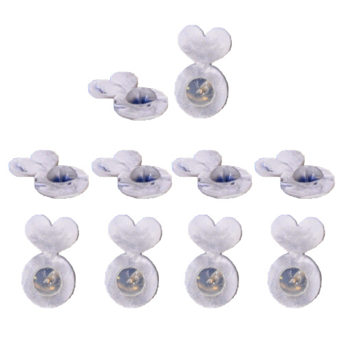 Soft Silicone Earplug and White Acrylic Stopper for Earring-1