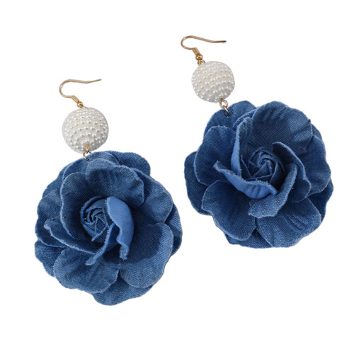 Boucles d'oreilles florales élégantes, boucles d'oreilles-UN