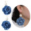 Blaue Blumen-Ohrringe, Denim-Ohrringe, übertriebene-A 4