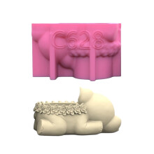 Elephant Pen Holder Silicone Mold Table Ornament Mould Plaster