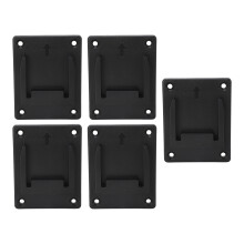Black ABS 5 Tool Holder Dock Mount for 14.4V 18V Lithium Battery Power Tools