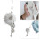 Trendy Beaded Keyring Chic Bowknot Pendant Phone Strap Chain for 2