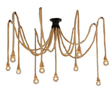 Spider Lamp 8 Arms Industrial Pendant Lighting, Adjustable DIY Lighting Vintage Industrial Ceiling Light, Durable and Long Lasting Use for Living