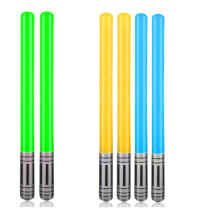 Opblaasbare lichtzwaarden als feestcadeaus, lichtgewicht en veilig te gebruiken speelgoed met sterrenthema voor kinderen, 6 stuks
