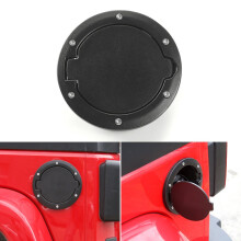 Accesorios para Jeep Wrangler JK: Cubierta de acero inoxidable, tapa del depósito de combustible para Jeep Wrangler 2007-2018, fácil instalación
