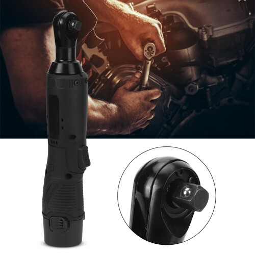 Efficient Cordless Power Ratchet, Built With Led Light And Variable Speed Trigger, High Torque Capability And Comfortable Rubber Handle For Profession 1