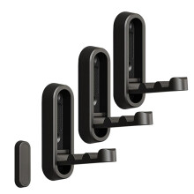 Hooks for Wall - Hooks for Hanging, Heavy Duty Wall Hooks, Purse Hook for Wall, No Drill Suction Hooks Black