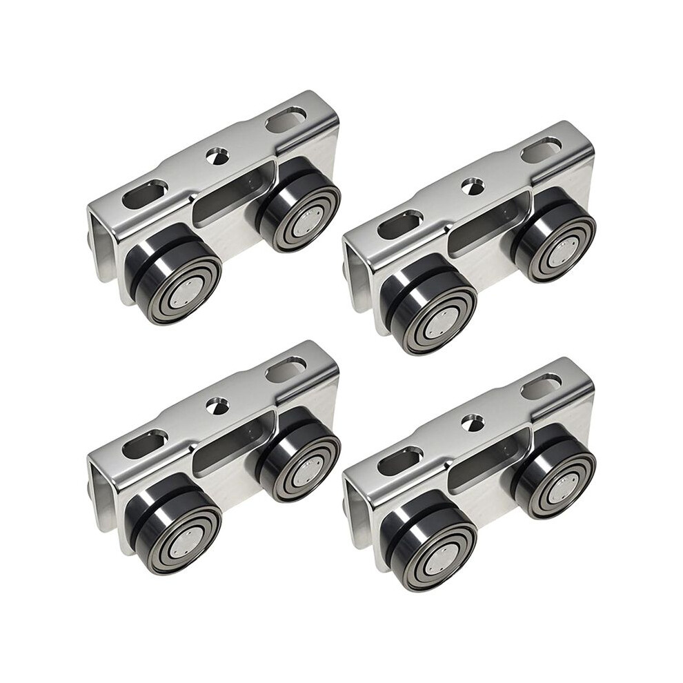 4 Wheel Trolley Assembly Rollers,Load & Stable Roller Trolley For Electric Hoist, Suit For 1-5/8In Wide And Taller 4Pcs 6033449232972