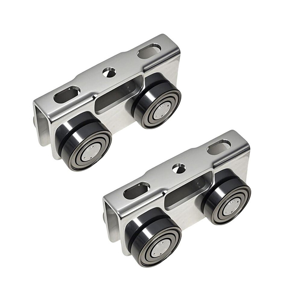 4 Wheel Trolley Assembly Rollers,Load & Stable Roller Trolley For Electric Hoist, Suit For 1-5/8In Wide And Taller 2Pcs 4711840139640