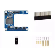 Waveshare Placa de Expansión para Raspberry Pi 5/CM5 PoE HAT (Alimentación por Ethernet) HAT(H) de 5 V y 5 A Compatible con PoE 802.3af/At para RPI