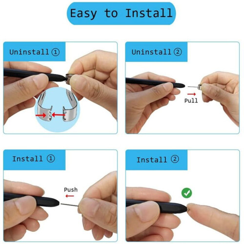 20 ST Pennspetsbyte Kompatibel med för  2 Pencil, Pencil Nibs Kompatibel med för  1 2