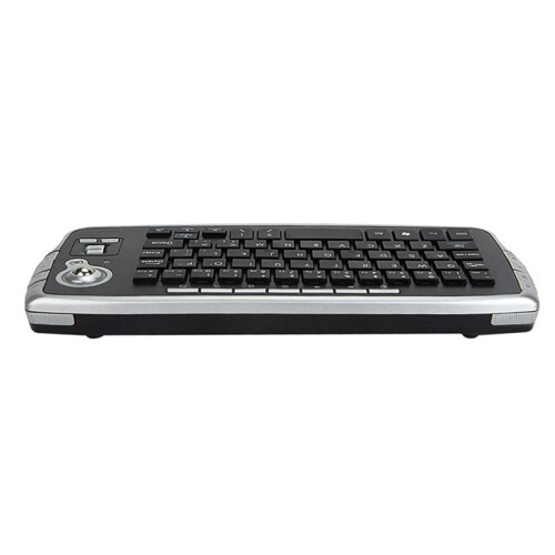2.4GHz Wireless Keyboard with Trackball Mouse Scroll Wheel Remote Control for Android TV BOX  TV PC Notebook Silver 1