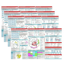 EKG Pocket Guide Ecg Interpretation Pocket Card Horizontal & Vertical Layout Compact Reference Guide for Hospital Use