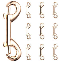 10pcs 65mm Scuba Diving Double End Bolt Snap Hook Clips Zinc Alloy Quick Draw Link Carabiner B-Shape Spring Hook