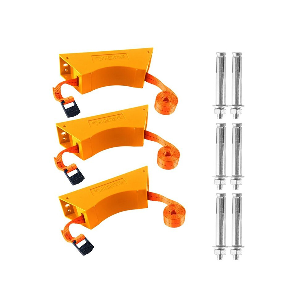 Propane Tank Holder Gas Cylinder Wall Mounted Bracket Nitrogen Tank Holder With Screws And Safety Band 3Set 6032059936591