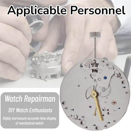 Watch Movement Replacement Part, Automatic Mechanical Watch Movement for Repairing Maintenance A 1