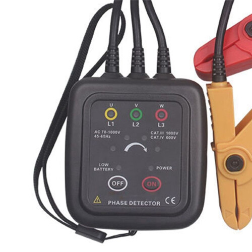 Phase Rotation Monitor Phase Sequence Meter ETCR1000C Non Contact Phase Sequence Detector Magnetic Base Phase Meter 2