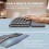 Ergonomic Wireless Keyboard with Wrist Rest BT Dual Mode Wireless Rechargeable Split Keyboard for PC Windows 7/8/10 3