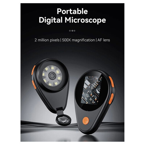 Portable Handheld Pocket Microscope 500x Usb Magnifying Glass Print Detection Tool 2