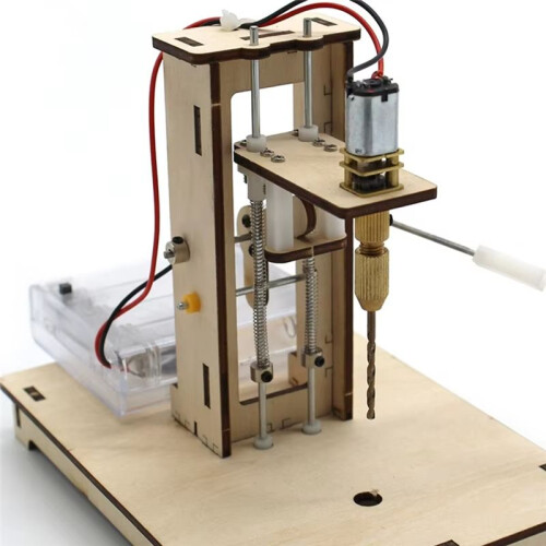 Desktop Drill Students Science and Technology Small Production Invention DIY Wooden Board Drilling Model Tools 1