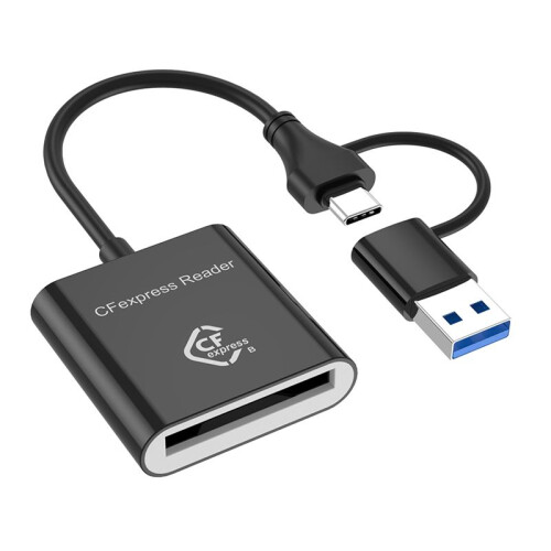 10Gbps CFexpress Type B Card Reader Writer USB3.2 Gen2 USB-C CFe Card Reader for Android Win XP/Vista/7/8/8.1/10/11 OS