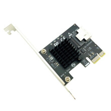 PCI-E 1x Till  SAS SFF-8087 Adapterkort  PCI Express X1 2.0 Riser för Mining för Windows/Linux-System