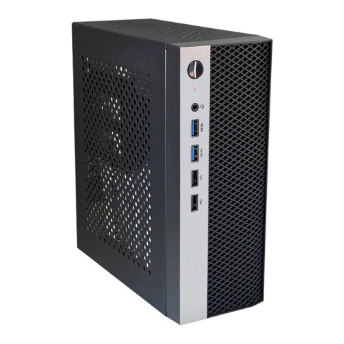 ITX Computer Case HTPC Chassis with 4XUSB Support 1U PSU Compatible with -ITX Motherboard 2
