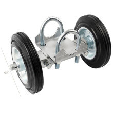 Heavy-Duty Steel Rolling Gate 6Inch RubberWheel Carrier for Driveway Chain Link Fence Metal Tube Gates and More