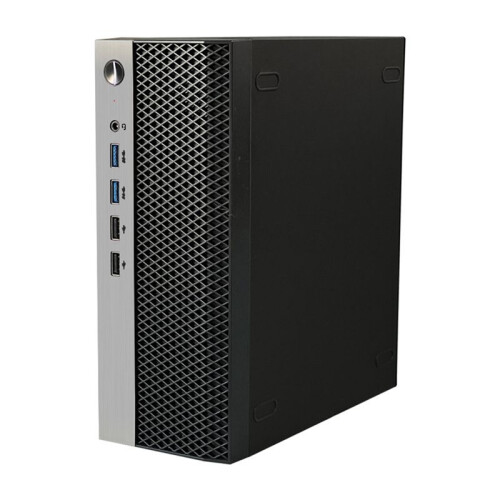 ITX Computer Case HTPC Chassis with 4XUSB Support 1U PSU Compatible with -ITX Motherboard 1