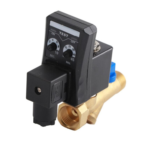 G1/2 DN15 Automatic Electronic Timed Drain Valve for Air Compressor Condensate Management AC220V 1