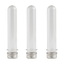 20Pcs 40ml Clear Test Tubes with Caps Plastic Storage Tubes for Gumball Plants Spices Candy Scientific Experiments