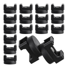15 Pieces Magnetic Cable Clips Zip Tie Mount Base Magnetic Wire Holder Multipurpose Cable Ties Management Base