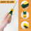 10Pcs Rubber File Handle Rectangular Hole Ergonomic Handles for 4inch Flat and Half Round Metal File 6