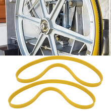 Yellow 2 Pcs Bandsaw Tire Set for 9 Inch Band Saw Wheel Noise Reduction