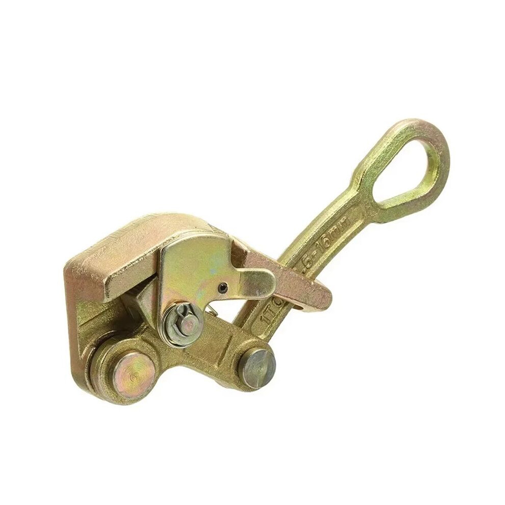 1 Ton Wire Rope Jaw Clamp Electricity Cable Grip Pulling Non-Slip Tightening Multifunctional Tool Carbon Steel 6034179942018