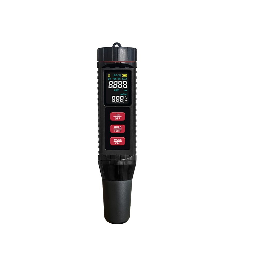 7 In 1 Digital Water Quality Tester Orp Ph Tds Ec Meter Salinity Sg Temperature Multifunction Tester For Aquarium Pool 4713070355357