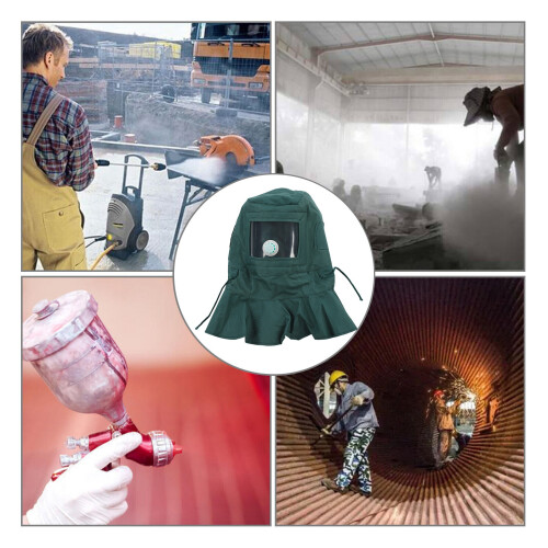 Hood de sablage avec couverture en tissu durable, adapté à une utilisation intensive 2