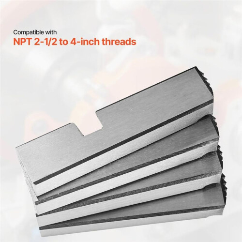 Threading Machine Dies, 2-1/2in to 4in NPT Pipe Dies,Right-Handed HSS Pipe Threading Dies,Fit Pipe Threading Machines 1