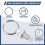 4 Pcs Spring Plunger with Pull Ring,M10x1.5 Pull Ring Indexing Plunger Retractable Spring Manual Plungers for Industrial 2