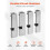 Threading Machine Dies, 2-1/2in to 4in NPT Pipe Dies,Right-Handed HSS Pipe Threading Dies,Fit Pipe Threading Machines 5