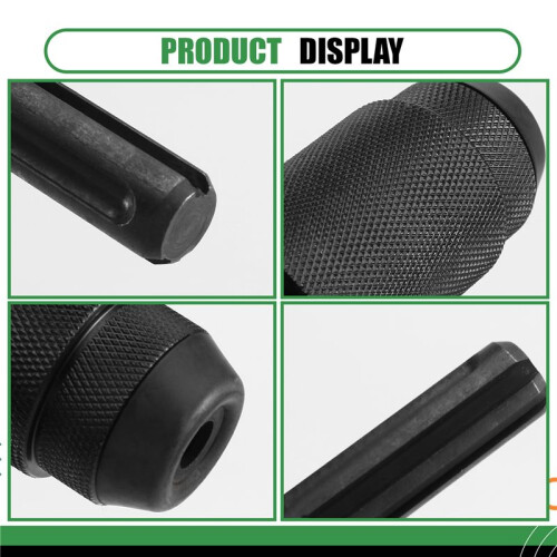Five-Hole to Four-Hole Conversion Rod Chuck Black Electric Hammer Converter Conversion Rod Checkered 1