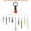 Bit Holder Key Chain with Carabiner 2 Sets, 1/4Inch Socket Hex Shank Bit Holders Keychain for Impact Drills Nut Driver 2