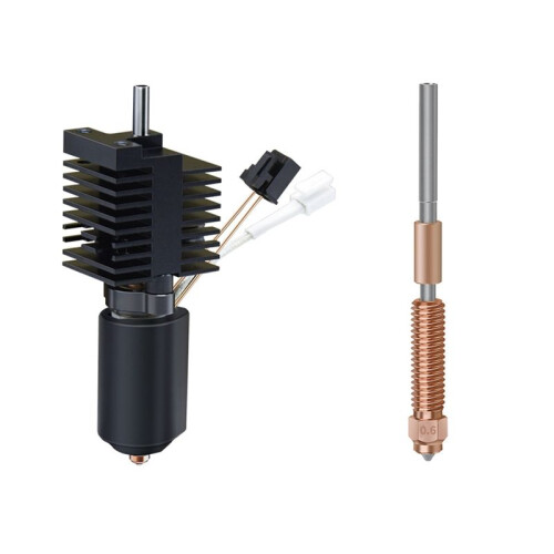 Hotend Kit for    Ceramic Heating Block Replacement Hot End for 3D Printer Parts Quick-Swap Nozzle 0.6mm