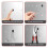 100Pcs Pegboard Hook Locks, Peg Board Locks Stoppers Fit for 1/4 Inch Peg Board for Stopping Hooks From Falling Off 7