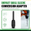 Five-Hole to Four-Hole Conversion Rod Chuck Black Electric Hammer Converter Conversion Rod Checkered 4