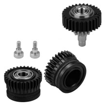 K1C Extruder K1 Gear All Metal Filament Drive Gear for K1 Max Extruder Nickel Plated DLC Coating Black