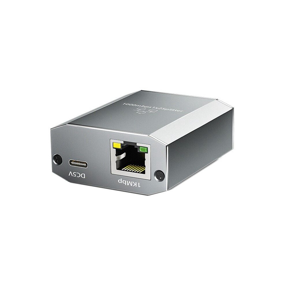 Gigabit Ethernet Splitter 1 To 2 1000Mbps Network Extension Rj45 Lan Internet Splitter For Pc Laptop Router Digital Tv 6031643162675