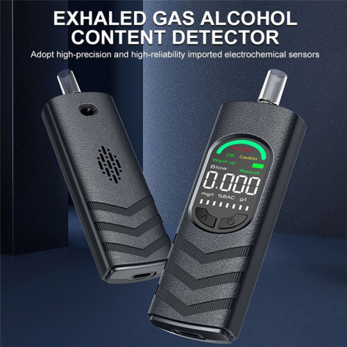 Portable Alcohol Tests Professional High Sensitivity Breathalyzer Alcohol Test Digital Breath Alcohol Tester 1