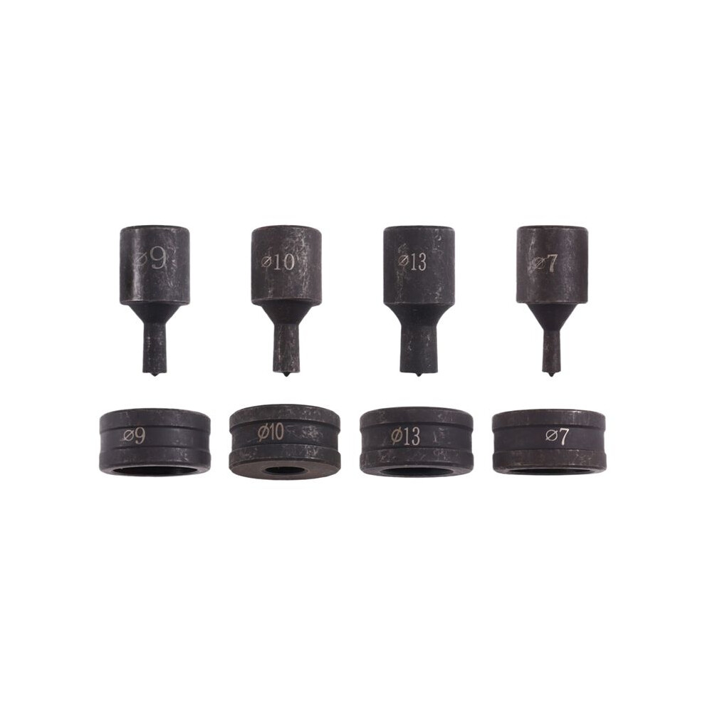4 Pcs Ch-70 Hydraulic Punch Die Set Round Hole Mold - High-Carbon Steel Round Stamping Tools For Metal Fabrication 4713032188191
